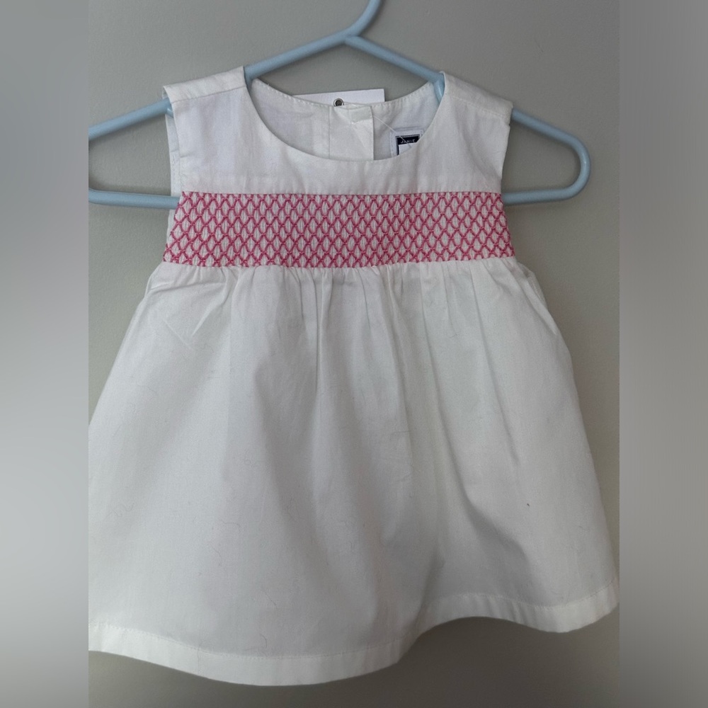 6-12m Janie & Jack smocked dress/long top- brand new with tags.